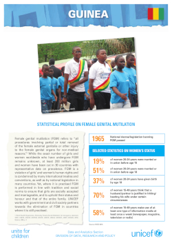UNICEF Profile: FGM in Guinea (2019)